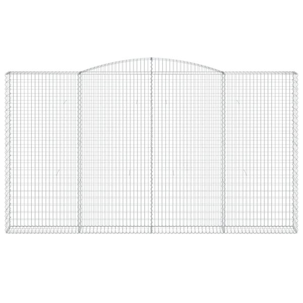 vidaXL kaarekujulised gabioonkorvid 4 tk, 400x30x220/240 cm, raud