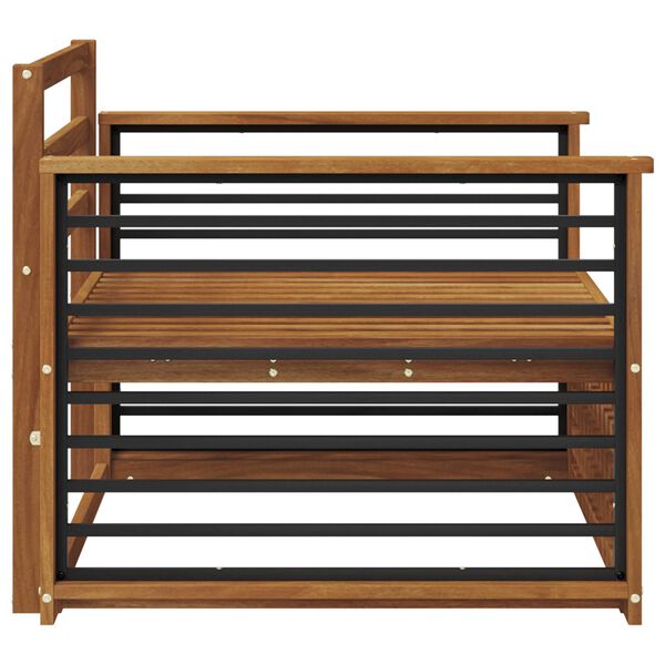 vidaXL 2 T&uuml;kk Diivan k&auml;etugedega Tugev akatsiapuu Neutraalne