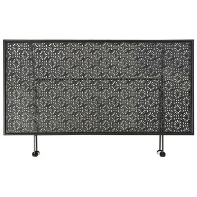 vidaXL kokkupandav kohvilaud, metall 100 x 50 x 45 cm, must