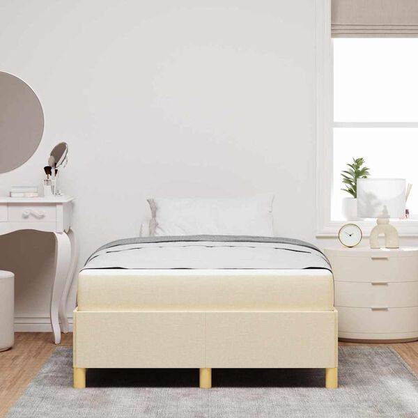 vidaXL Karbi vedrumadrats Valge ja kreem 120 x 190 cm Pol&uuml;ester