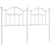 vidaXL metallist vahetatav voodipeats, valge, 135 cm