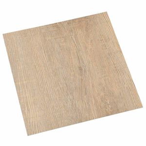 vidaXL P&otilde;randaplaadid 5,11 m&sup2; 55 pcs PVC Helehall, Tumepruun