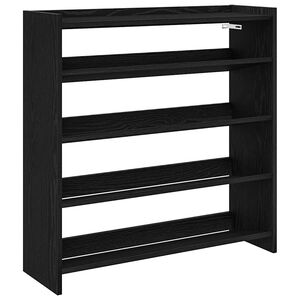 vidaXL kingariiul, must, 80 x 25 x 81 cm, tehispuit
