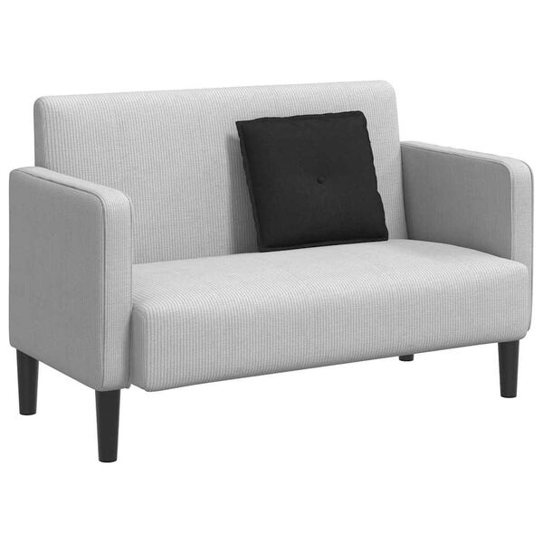 vidaXL Seljatugi padi Must 50 x 19 x 45 cm kangas