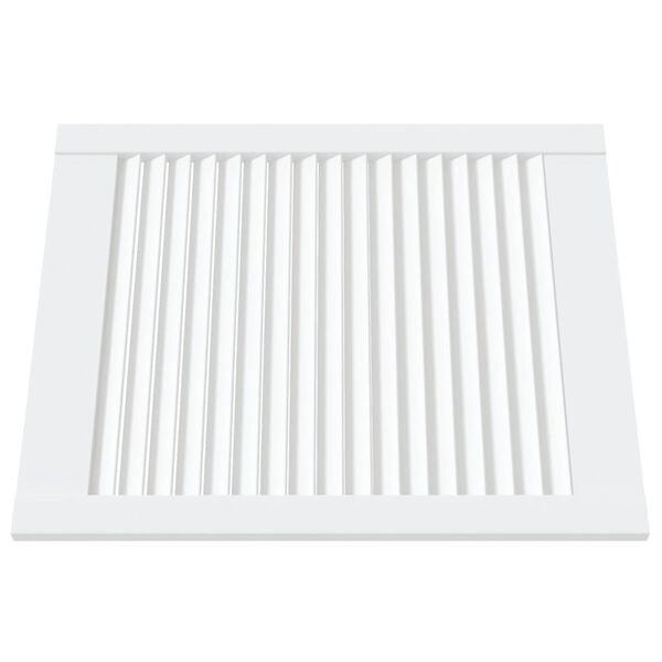 vidaXL kapiuksed, v&otilde;rega disain 4 tk valge 61,5x49,4 cm m&auml;nnipuit