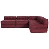 vidaXL Modulaarne diivan 4 pcs Bordeaux kangas