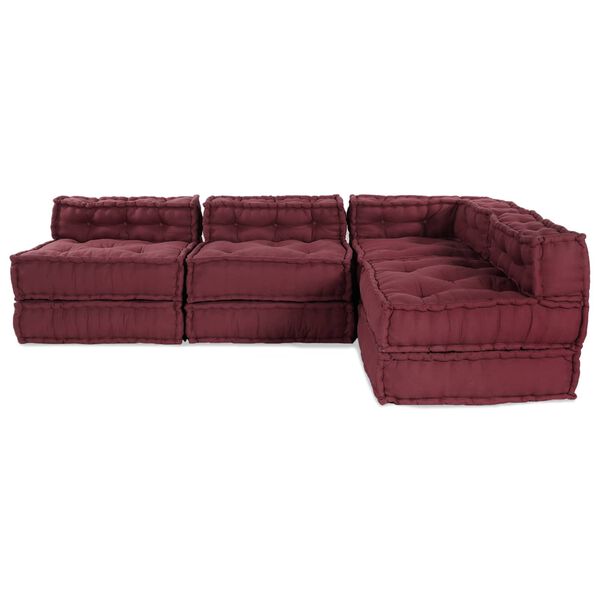 vidaXL Modulaarne diivan 4 pcs Bordeaux kangas