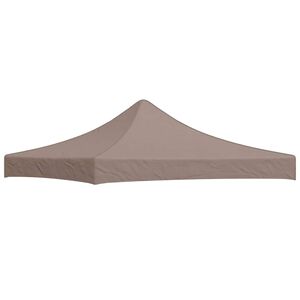 vidaXL peotelgi katus 3 x 3 m, pruunikashall, 270 g/m&sup2;