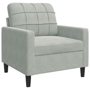 vidaXL tugitool, helehall, 60 cm, samet