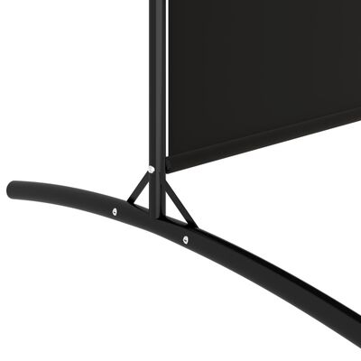 vidaXL 2-paneeliga ruumijagaja, must, 175 x 180 cm, kangas