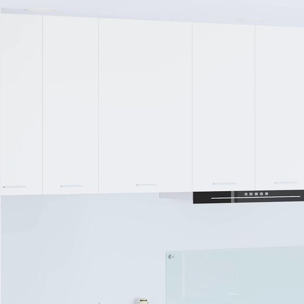 vidaXL Seinakapp ladustamisega uksega Valge 50 x 31 x 80 cm Tehispuit