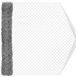 vidaXL Ahela Link Aed Galvaniseeritud 2 x 10 m Klaas