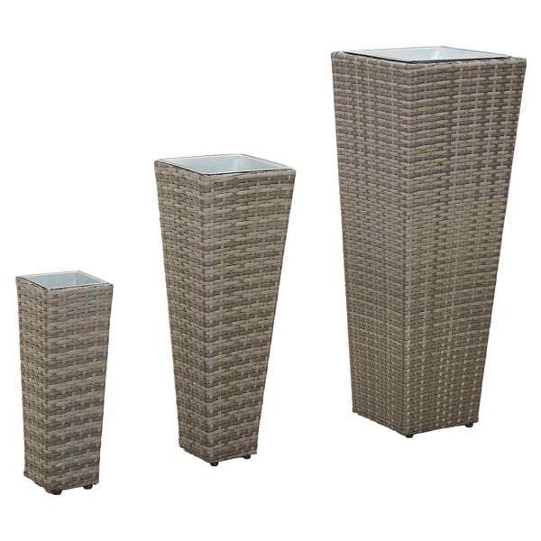 vidaXL V&auml;listingimustes komplekt 3 pcs Metall