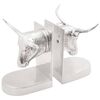 vidaXL Raamatutoed 2 tk H&otilde;bedane 21,5 x 15,5 x 20 cm Alumiinium