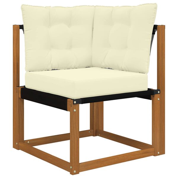 vidaXL V&auml;lim&ouml;&ouml;blitugi patja 3 pcs cream Pol&uuml;ester