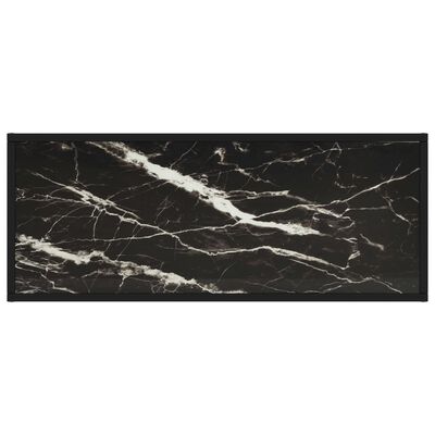 vidaXL telerialus must marmorklaas, 100 x 40 x 40 cm
