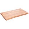 vidaXL lauaplaat, helepruun, 100x60x(2-6) cm, t&ouml;&ouml;deldud tammepuit