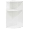 vidaXL Otsalaud Kergelt l&auml;ikiv valge 29,6 x 29,6 x 60 cm Tehispuit