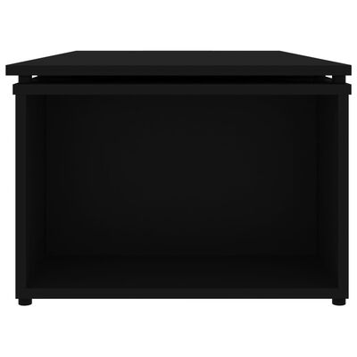 vidaXL kohvilaud, must, 150 x 50 x 35 cm puitlaastplaat