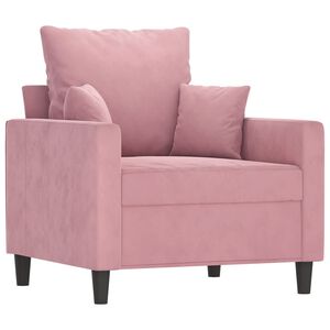 vidaXL tugitool, roosa, 60 cm, samet