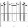 vidaXL aiapiire Woerden odaotsaga, must, 240 x 175 cm, teras