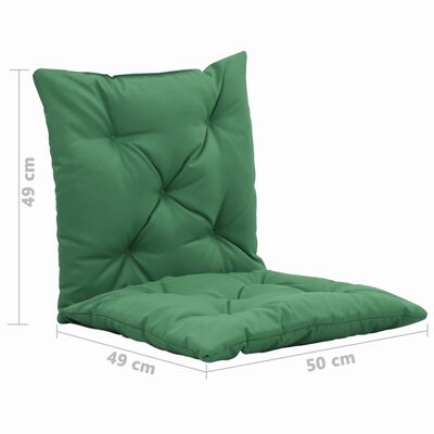 vidaXL aiakiige istmepadjad 2 tk roheline 50 cm