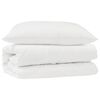 vidaXL Teki komplekt padjaga 2 pcs Valge Mikrofiiber