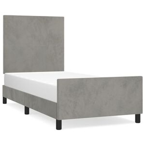 vidaXL Karbi vedrumadrats peaga Tumesinine 100 x 200 cm Samet