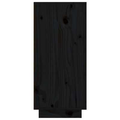 vidaXL puhvetkapp, must, 111x34x75 cm, täismännipuit