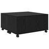 vidaXL Kohvilaud sahtliga Must tamm 75 x 75 x 38 cm Tehispuit