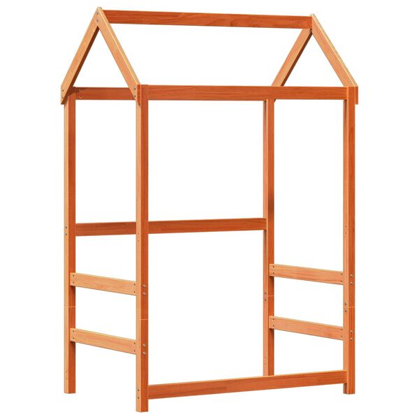 vidaXL majavoodi koos pingiga, vahapruun, 90 x 200 cm, m&auml;nnipuit