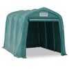 vidaXL telk-garaaž, PVC 2,4 x 3,6 m roheline
