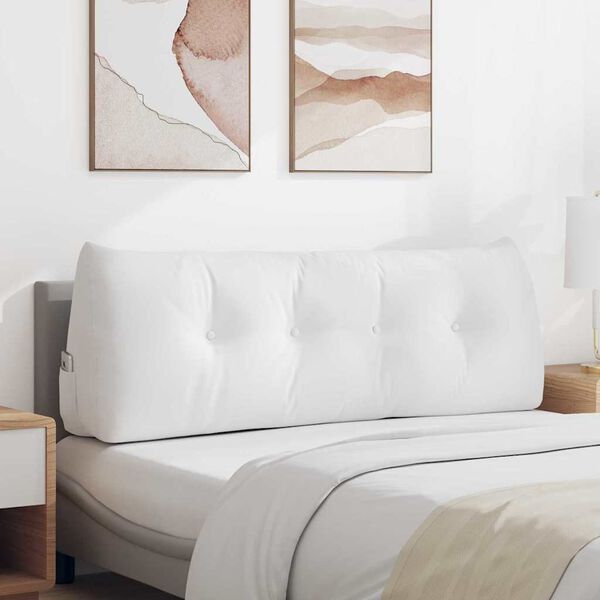 vidaXL Seljatugi padi Valge 140 x 24 x 50 cm kangas