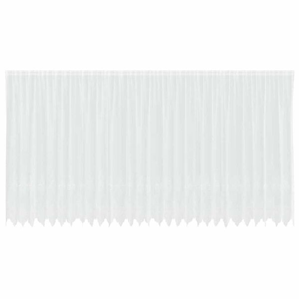 vidaXL Lina Kardin kardinatega Lilled Valge 200 x 750 cm Pol&uuml;ester