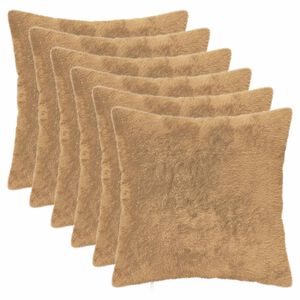 vidaXL Diivanipadi 6 tk HEERLEN Pruunikashall 30 x 30 cm Vale k&uuml;&uuml;liku