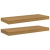 vidaXL Seinariiul ladustamisega 2 pcs Beež 60 x 23,5 x 4 cm Tehispuit