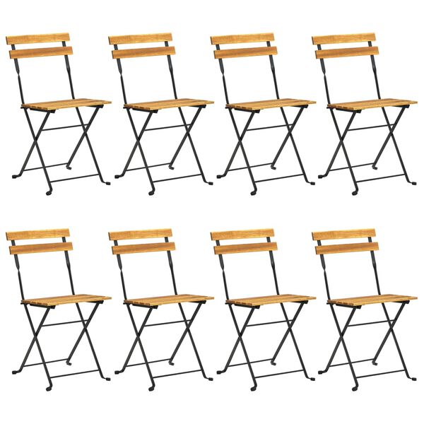 vidaXL 9-osaline kokkupandav aiamööblikomplekt, akaatsiapuit