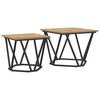 vidaXL Abilaudade komplekt 2 pcs K&auml;sit&ouml;&ouml;puu 50 x 50 x 40 cm