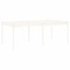 vidaXL 17-osaline aia söögimööbli komplekt, valge, männipuit
