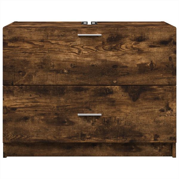 vidaXL valamukapp, suitsutatud tamm, 78x37x59 cm, tehispuit