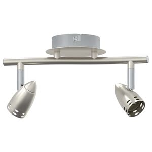 vidaXL Lae kohtvalgusti prožektoritega Nikkel 27 x 10 x 12 cm Metall