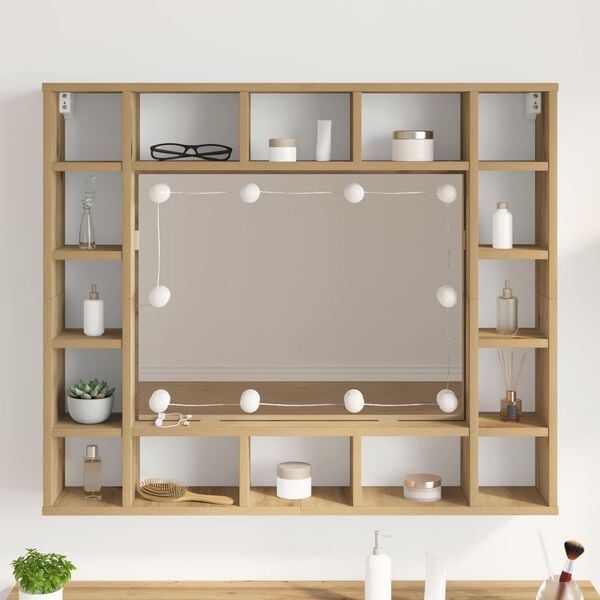 vidaXL Peegelvalgustid Valge 4.5 x 4.5 x 4.8 cm Plastmass