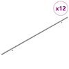 vidaXL Kappi K&auml;epide 12 pcs H&otilde;bedane 900 mm Roostevaba teras