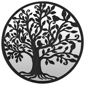 vidaXL peegel, must, 60x2,5 cm, raud, toas kasutamiseks