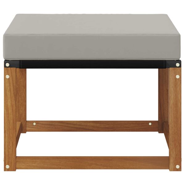 vidaXL V&auml;li jalatoed Tugev akaatsiapuit ja tekstiilne kangas