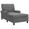 vidaXL Chaise Lounge padjaga Tumehall 91 x 157 x 91 cm Samet