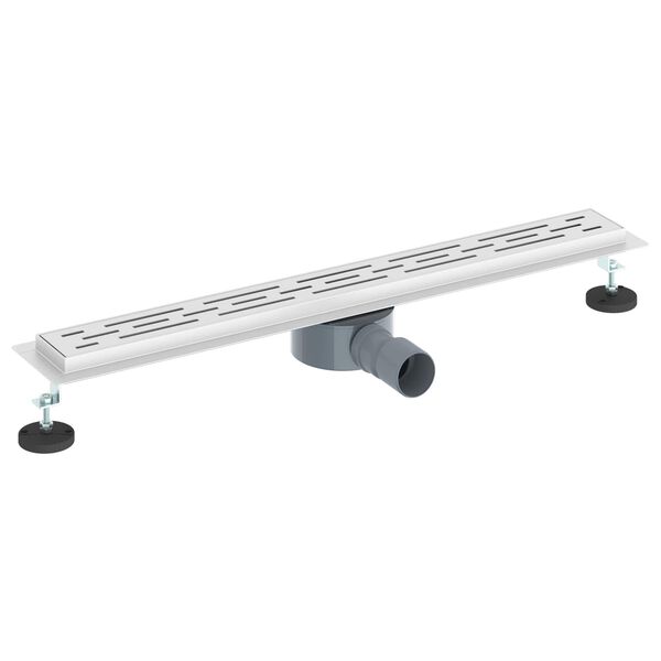 vidaXL Du&scaron;ivoolik klaaskattega ja 360&deg; sifooniga H&otilde;bedane 70 cm