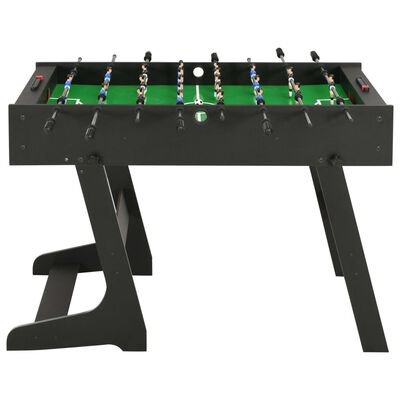 vidaXL kokkupandav lauajalgpalli laud 121 x 61 x 80 cm, must
