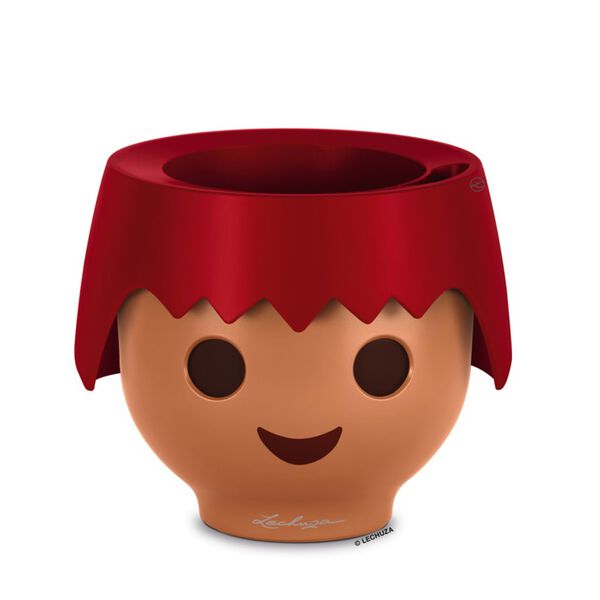 LECHUZA laua taimekast "OJO ALL-IN-ONE" tulipunane