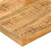 vidaXL lauaplaat, 80 x 80 x 2,5 cm, naturaalsete servadega, mangopuit